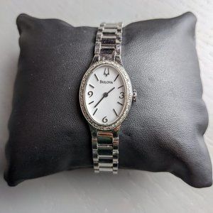 Bulova Diamond Accent Oval Watch
